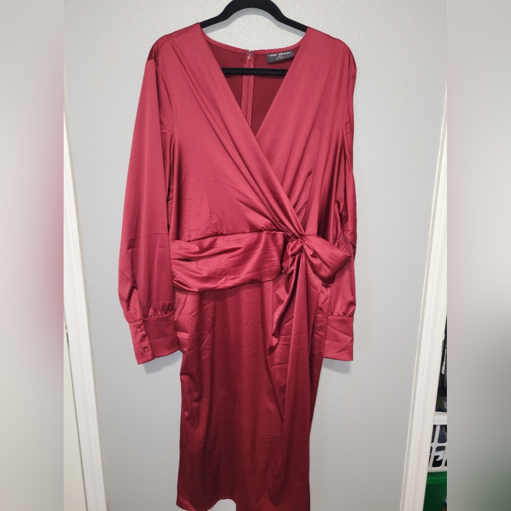 Lane Bryant Red Wrap Dress